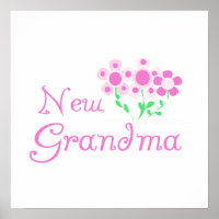 Roze Bloemen Nieuwe Oma Gifts