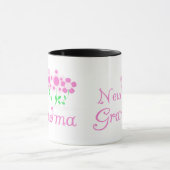 Roze Bloemen Nieuwe Oma T-shirts en geschenken Mok (Midden)