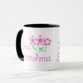 Roze Bloemen Nieuwe Oma T-shirts en geschenken Mok (Voorkant links)