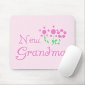 Roze Bloemen Nieuwe Oma T-shirts en geschenken Muismat (Met muis)