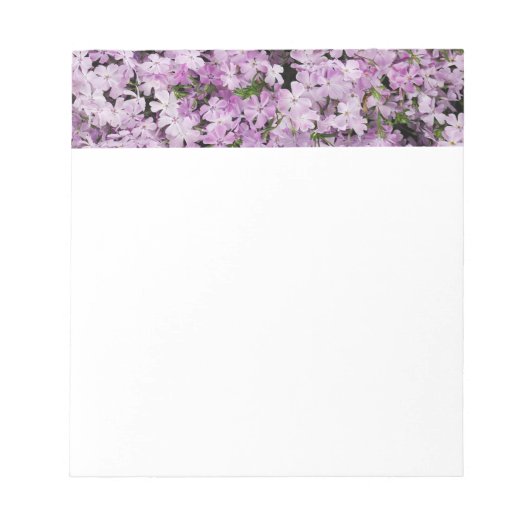 Roze bloemen notitieblok (Voorkant)