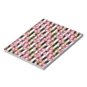 Roze bloemen notitieblok (Linkerzijde)