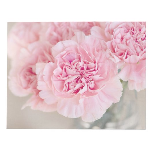 Roze bloemen notitieblok (Voorkant)