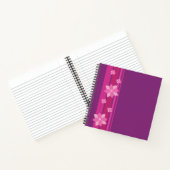 Roze bloemen notitieboek (Binnen)