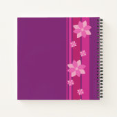 Roze bloemen notitieboek (Achterkant)