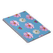 Roze Bloemen Notitieboek (Rechterzijde)
