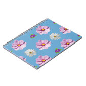 Roze Bloemen Notitieboek (Linkerzijde)