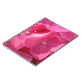 roze bloemen notitieboek (Linkerzijde)