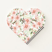 Roze bloemen notitieboek (Achterkant)