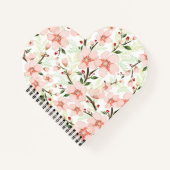 Roze bloemen notitieboek (Voorkant)