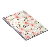 Roze bloemen notitieboek (Rechterzijde)