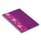 Roze bloemen notitieboek (Rechterzijde)
