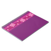 Roze bloemen notitieboek (Linkerzijde)
