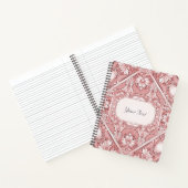 Roze bloemen notitieboek (Binnen)