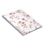 Roze Bloemen Notitieboek (Rechterzijde)