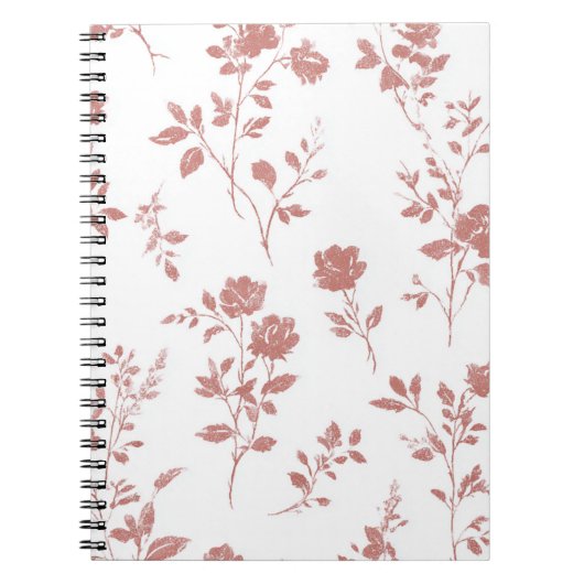 Roze Bloemen Notitieboek (Voorkant)