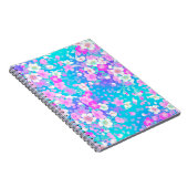 roze bloemen notitieboek (Rechterzijde)