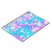 roze bloemen notitieboek (Linkerzijde)