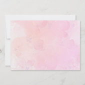 Roze Bloemen Olifant Meisje 1e Verjaardag Foto Kaart (Achterkant)