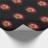 Roze bloemen omslagpapier cadeaupapier (Hoek)