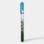 Roze Bloemen Onder Blauwe Hemel Met Wolken - Natuu Case-Mate iPhone Case (Achterkant / Links)