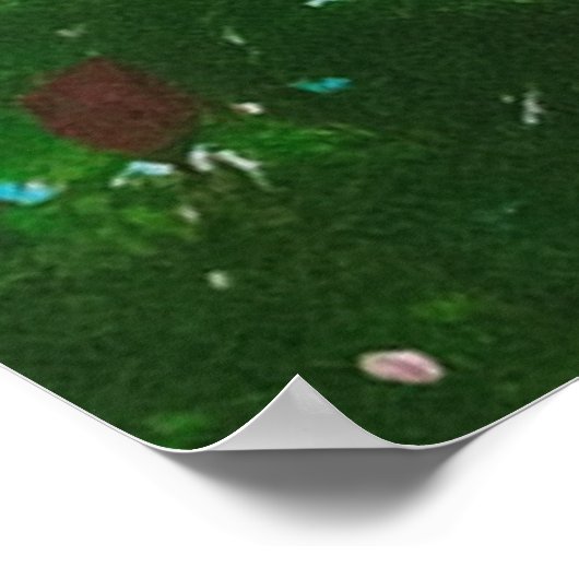 Roze Bloemen Onder Blauwe Hemel Met Wolken - Natuu Poster (Hoek)