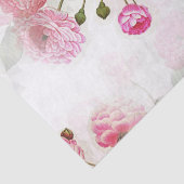 Roze bloemen Ontvlechtingspapier Tissuepapier (Detail)