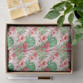 Roze Bloemen (Ontwerp 16 Roze Serie) Tissuepapier (Geschenk)