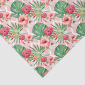 Roze Bloemen (Ontwerp 16 Roze Serie) Tissuepapier (Detail)