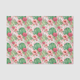 Roze Bloemen (Ontwerp 16 Roze Serie) Tissuepapier