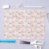 Roze Bloemen (Ontwerp 19 Roze Serie) Tissuepapier (Craft)