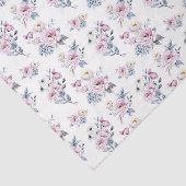 Roze bloemen (ontwerp 22 roze reeks) tissuepapier (Detail)