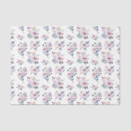 Roze Bloemen (Ontwerp 22 Roze Serie) Tissuepapier