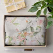 Roze bloemen (ontwerp 23 roze serie) tissuepapier (Geschenk)