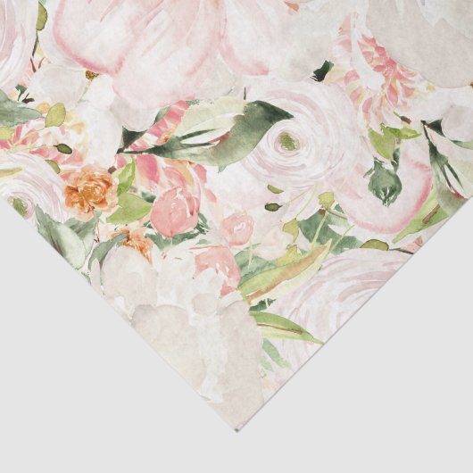 Roze bloemen (ontwerp 23 roze serie) tissuepapier (Detail)