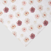 Roze Bloemen (Ontwerp 25 Roze Serie) Tissuepapier (Detail)