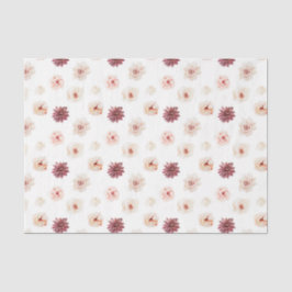 Roze Bloemen (Ontwerp 25 Roze Serie) Tissuepapier