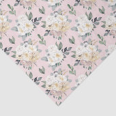 Roze Bloemen (Ontwerp 26 Roze Reeks) Tissuepapier (Detail)