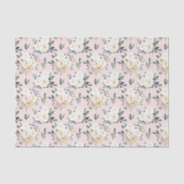 Roze Bloemen (Ontwerp 26 Roze Serie) Tissuepapier