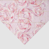 Roze Bloemen (Ontwerp 57 Roze Reeks) Tissuepapier (Detail)