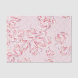 Roze Bloemen (Ontwerp 57 Roze Serie) Tissuepapier