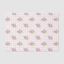 Roze Bloemen (Ontwerp 77 Roze Serie) Tissuepapier
