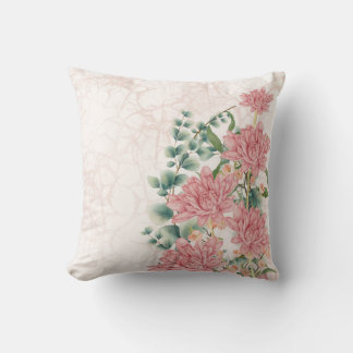 roze bloemen ontwerp kussen