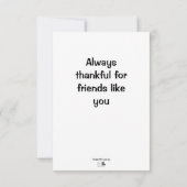 Roze Bloemen Ontwerp Schattigee Kattenfamilie Bedankkaart (Achterkant)