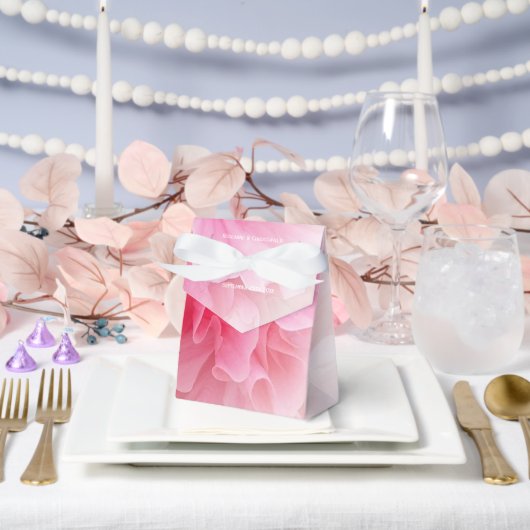 Roze Bloemen Ontwerp Wedding Bedankdoosjes (Huwelijk)