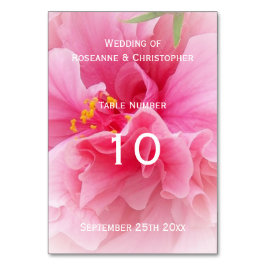 Roze Bloemen Ontwerp Wedding Kaart