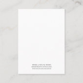 Roze Bloemen Oorbel Display Houder Kaart Visitekaartje (Achterkant)