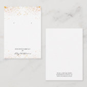 Roze Bloemen Oorbel Display Houder Kaart Visitekaartje (Voorkant / Achterkant)