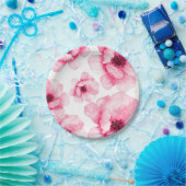 Roze bloemen op Bord (Feest)