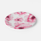 Roze bloemen op Bord (Gekanteld)